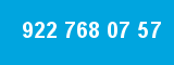 922 768 07 57